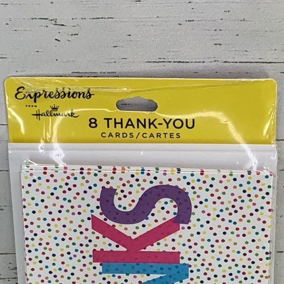 4/$14 8pk Hallmark Expressions THANKS Note Cards Blank Inside NEW SEALED - Picture 5 of 8